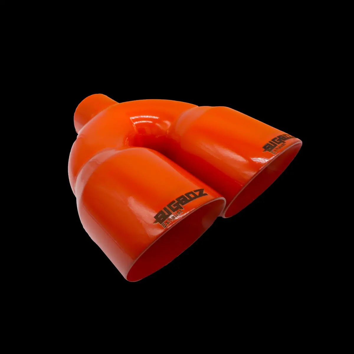 Dodge Challenger 4" Outlet Quad Tips Set Gloss Orange 1