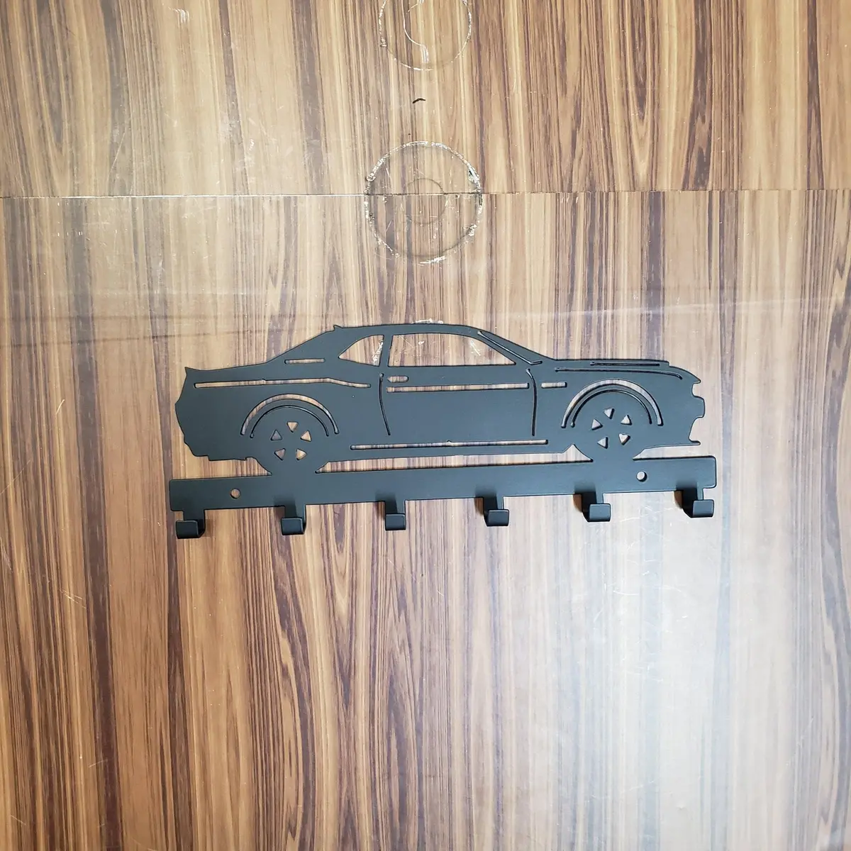 Dodge Demon Challenger Keychain Rack – Steel Wall Mounted Muscle Car Organizer 1