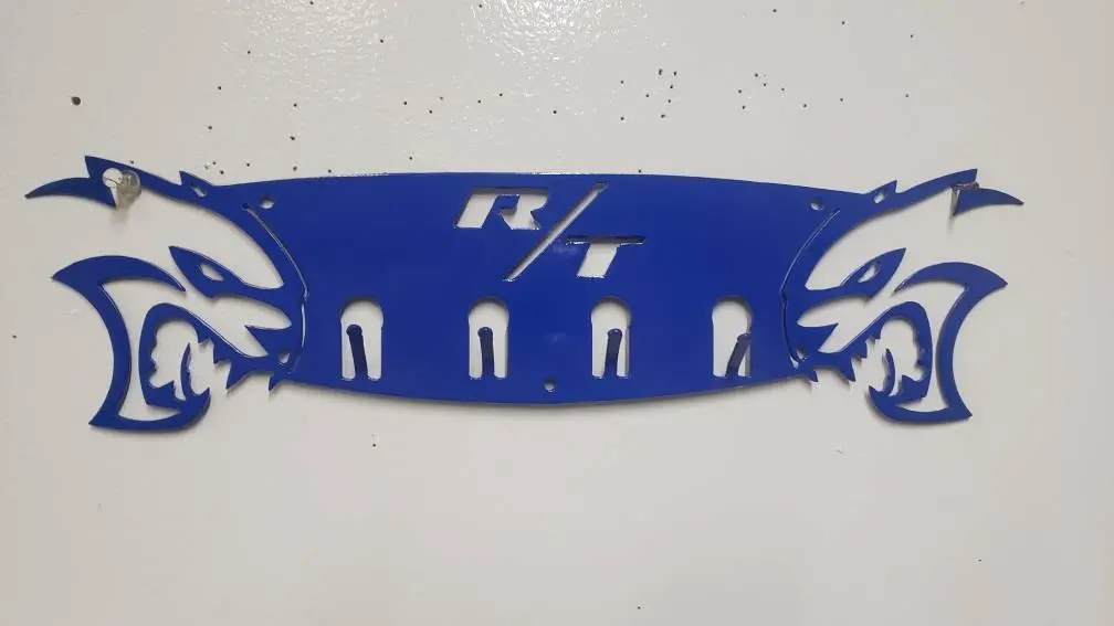Dodge Hellcat R/T Keychain Rack – Steel Wall Mounted Muscle Car Organizer 1