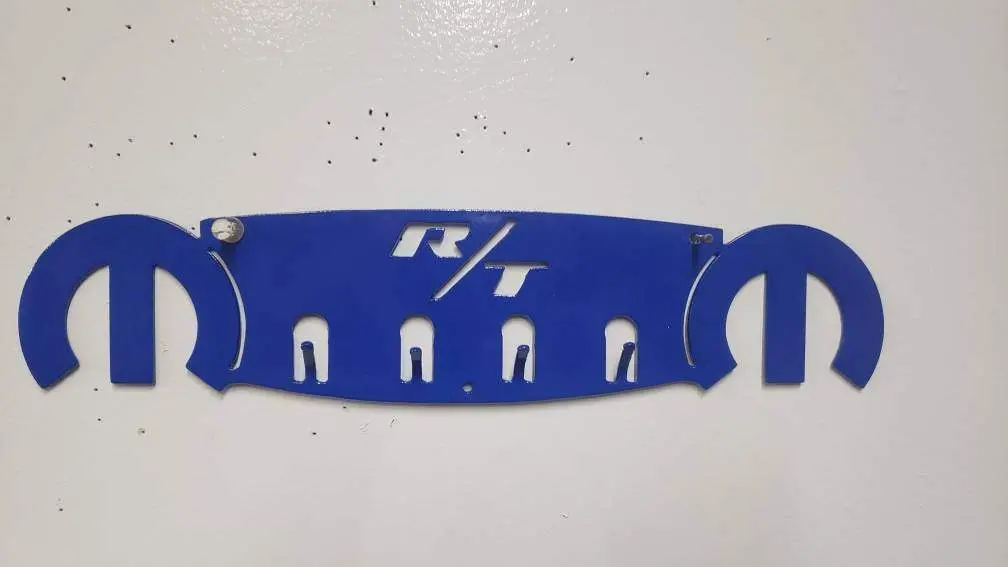 Dodge Mopar R/T Keychain Rack – Steel Wall Mounted Muscle Car Organizer 1