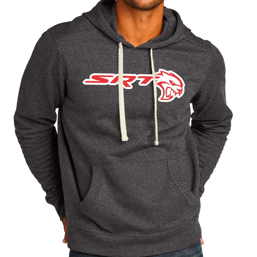 Dodge Srt Hellcat Hoodie Sweatshirt - Heather Charcoal-Final Sale 1