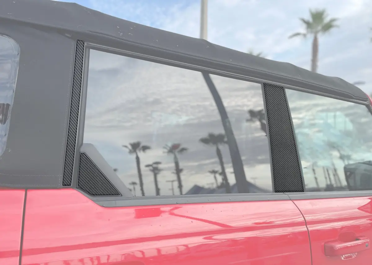 Door Pillar Accent Overlays Fits 2021-2026 Ford Bronco 1