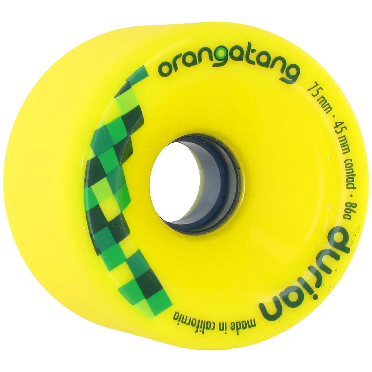 Orangatang Durian Freeride 86A Longboard Wheels - Yellow - 75Mm 1
