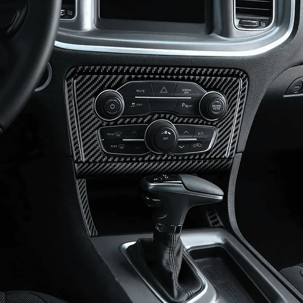Dynacarbon Carbon Fiber Multimedia Frame Trim Kit 2015-2023 Charger 1