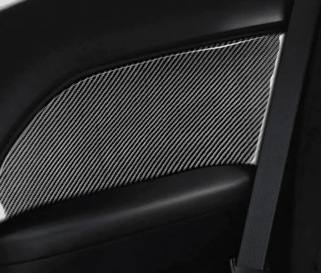 Dynacarbon Carbon Fiber Rear Seat Armrest Panel 2015-2023 Challenger 1