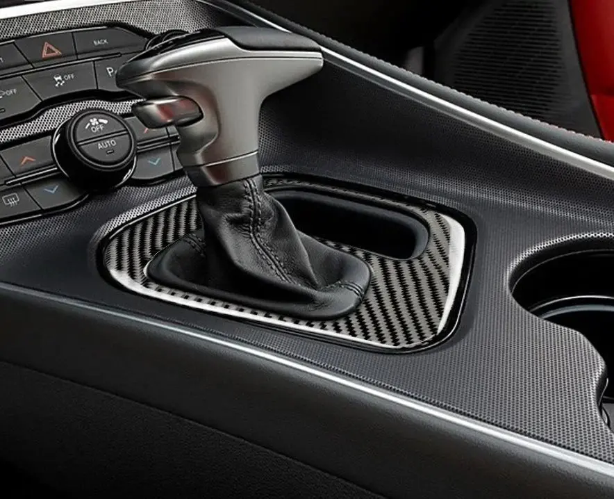 Dynacarbon Gear Shift Panel Cover 2015-2023 Challenger 1