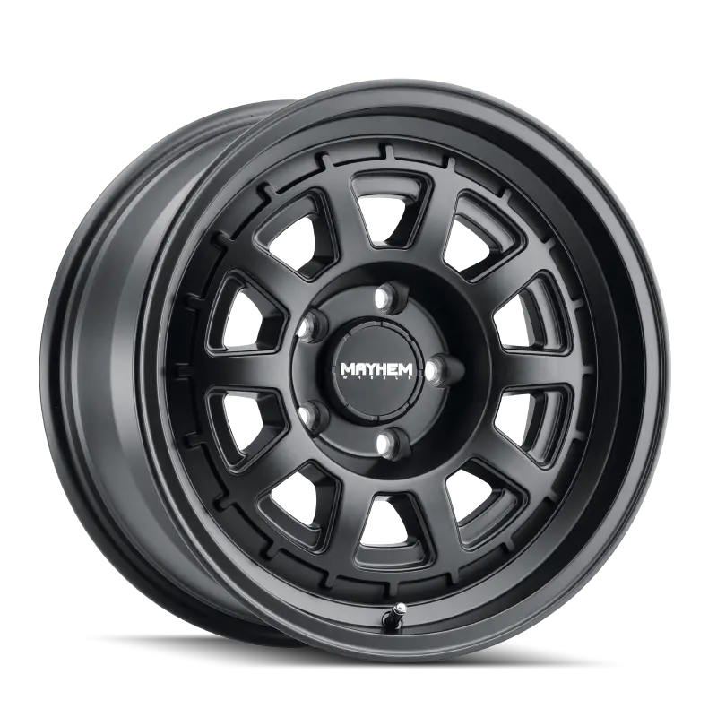 Mayhem Voyager Matte Black Alloy Wheel – 18X9", 5X150 Bolt Pattern, 0Mm Offset, 110Mm Hub Bore 1