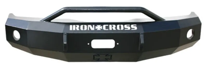 Iron Cross Heavy-Duty Push Bar Bumper For 2005–2007 Ford F-250/F-350/F-450 Super Duty – Matte Black Finish 1