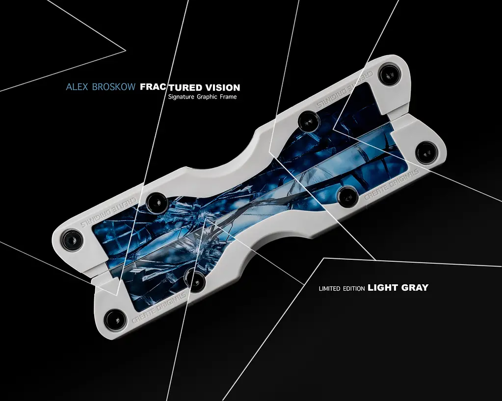 Create Originals - Fracture Vision - Alex Broskow Frames - Le Light Grey 1