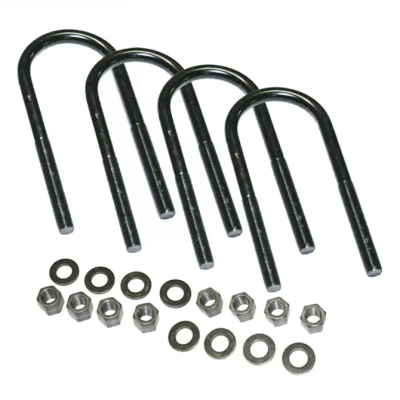 Superlift U-Bolt Kit – 4-Pack, 5/8-Inch X 3-1/4-Inch X 9-Inch Round U-Bolts With Mounting Hardware 2