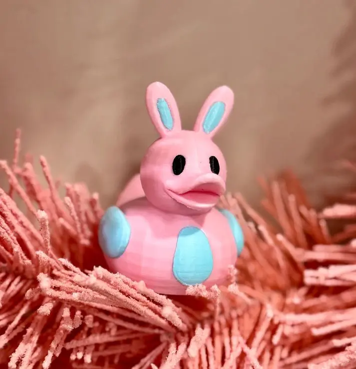 Easter Bunny Pastel Duck 1
