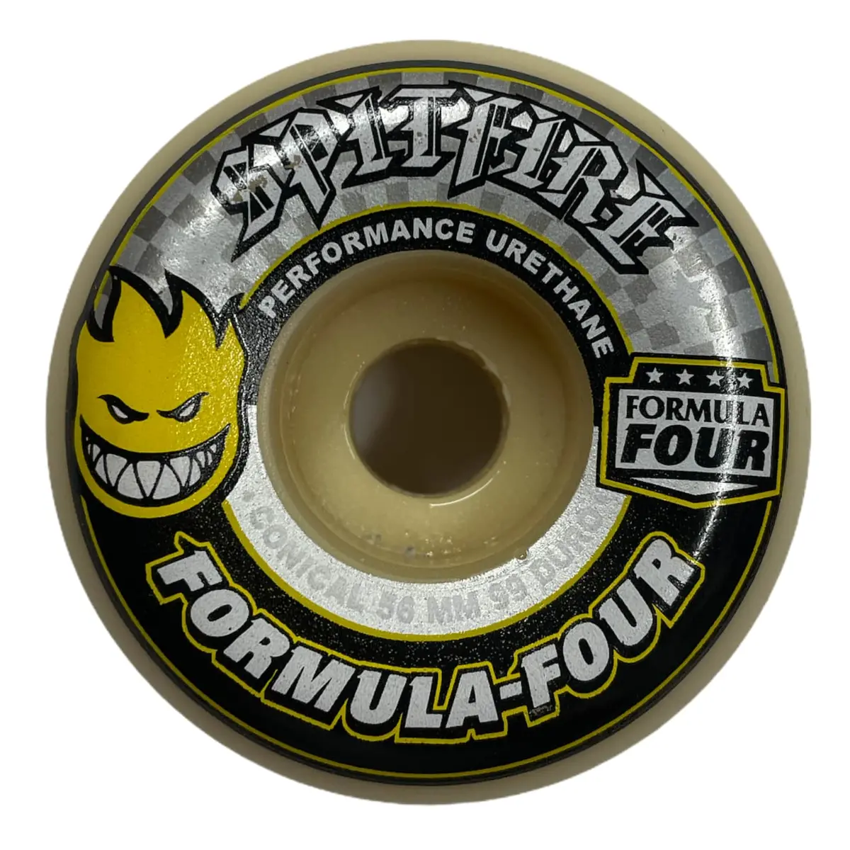 Spitfire Formula Four 56mm Conical Skateboard Wheels – 99A Durometer