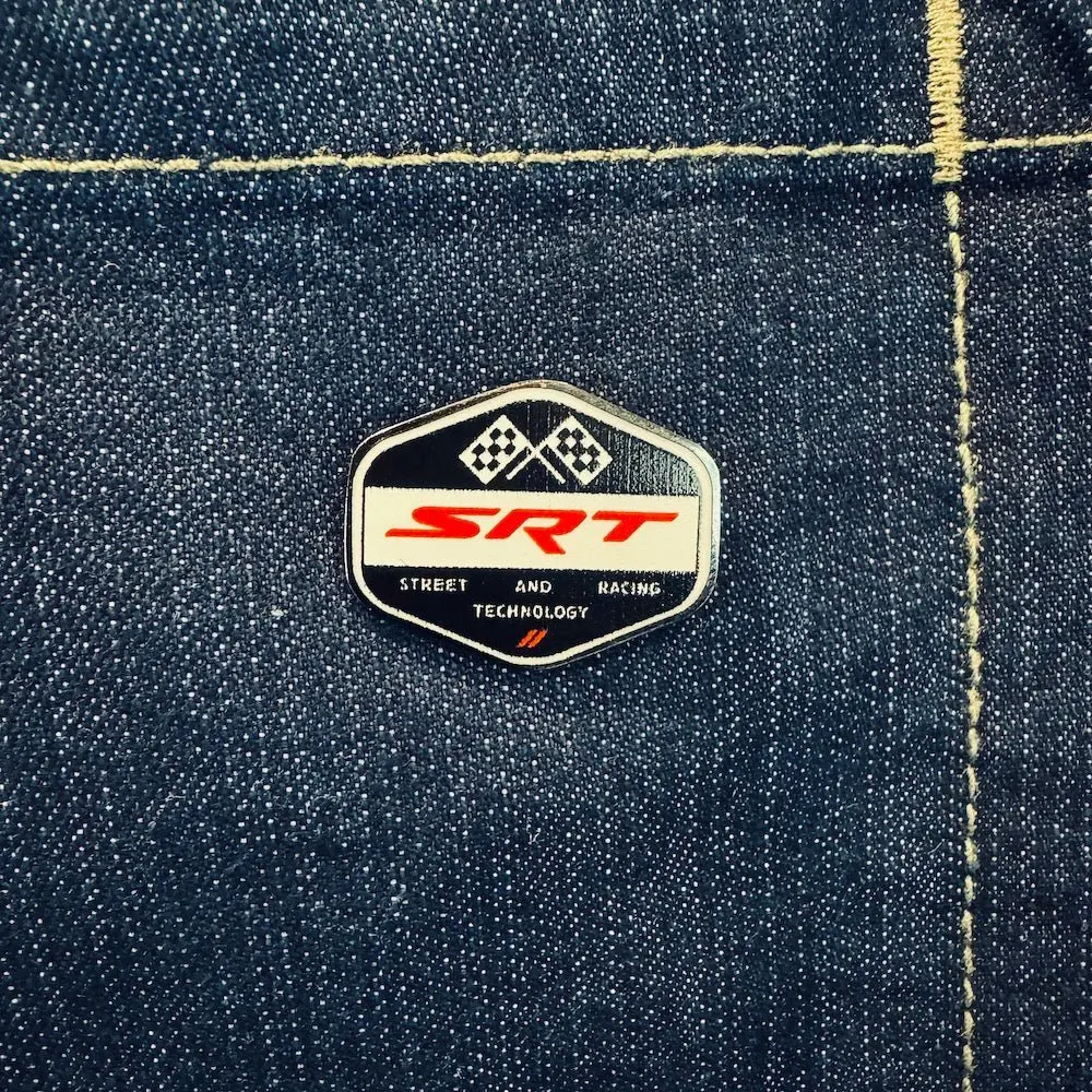 Enamel Pin - Dodge Srt Flags 1