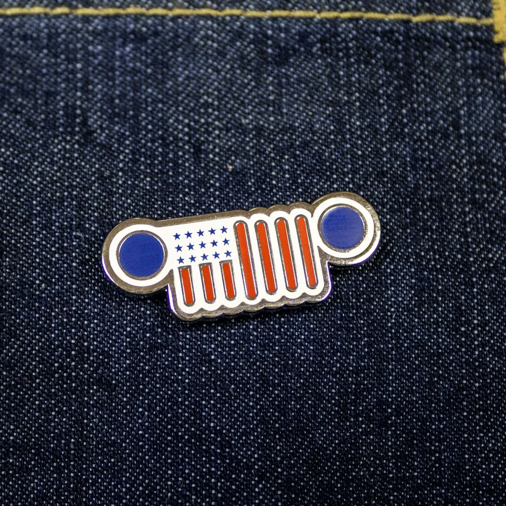 Enamel Pin - Jeep® Flag Grille 1