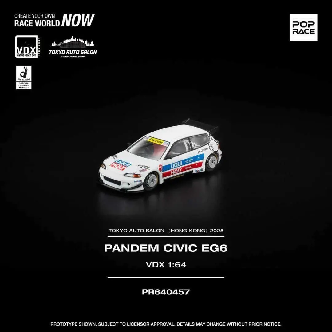 Pop Race 1/64 Pandem Civic Eg6 #457 Tokyo Auto Salon 2025 1
