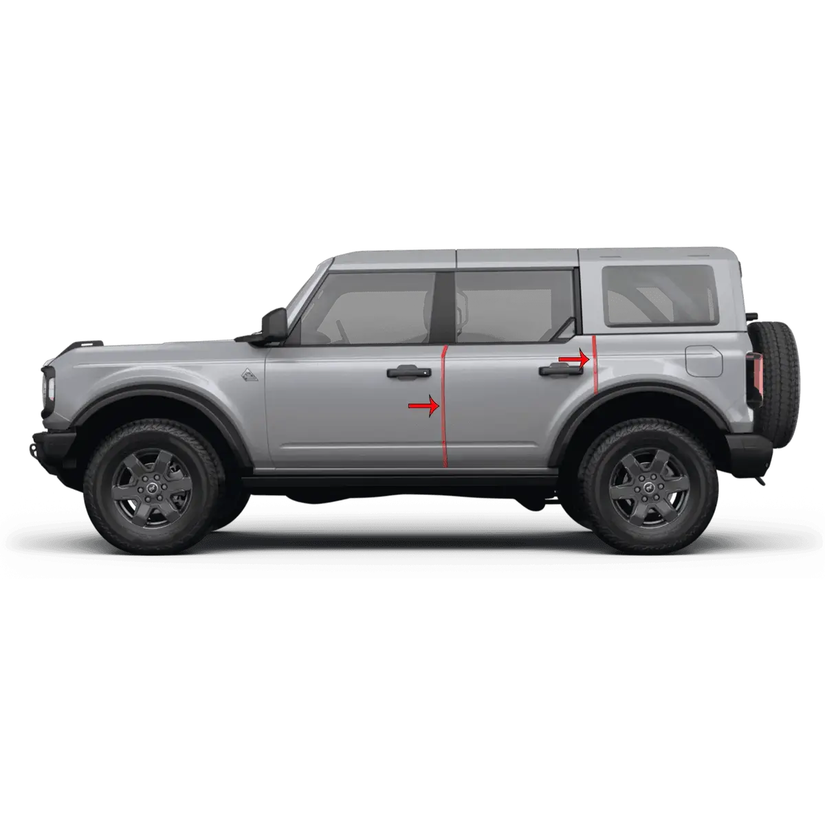 Expert Door Edge Protection Film (Clear Ppf) - 2021+ Bronco 1