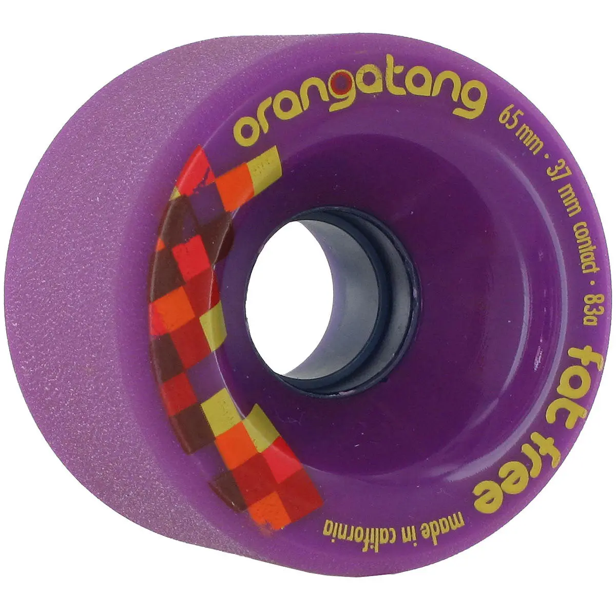 Orangatang Fat Free Freeride Longboard Wheels 65Mm 83A Purple 1