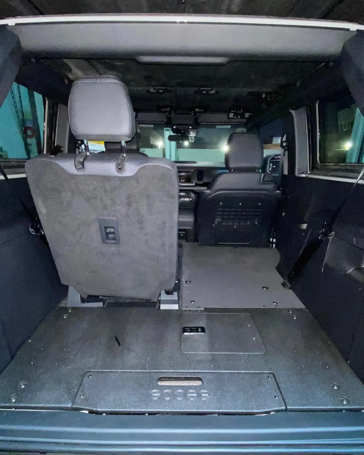 Ford Bronco 2021-Present 6Th Gen. 2 Door - Second Row Seat Delete Plate System 1