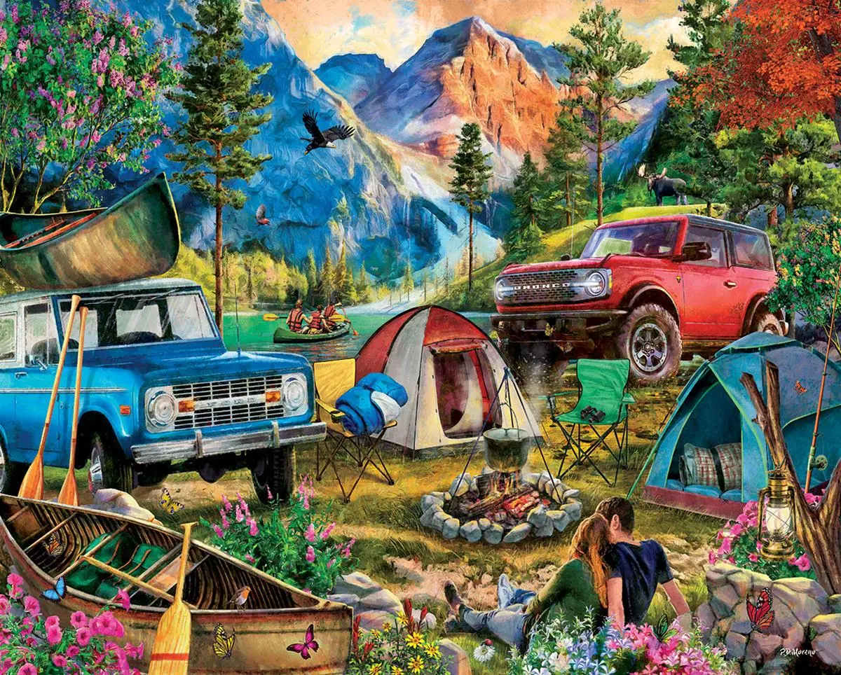Ford Bronco Camping Trip 1000 Piece Puzzle 1
