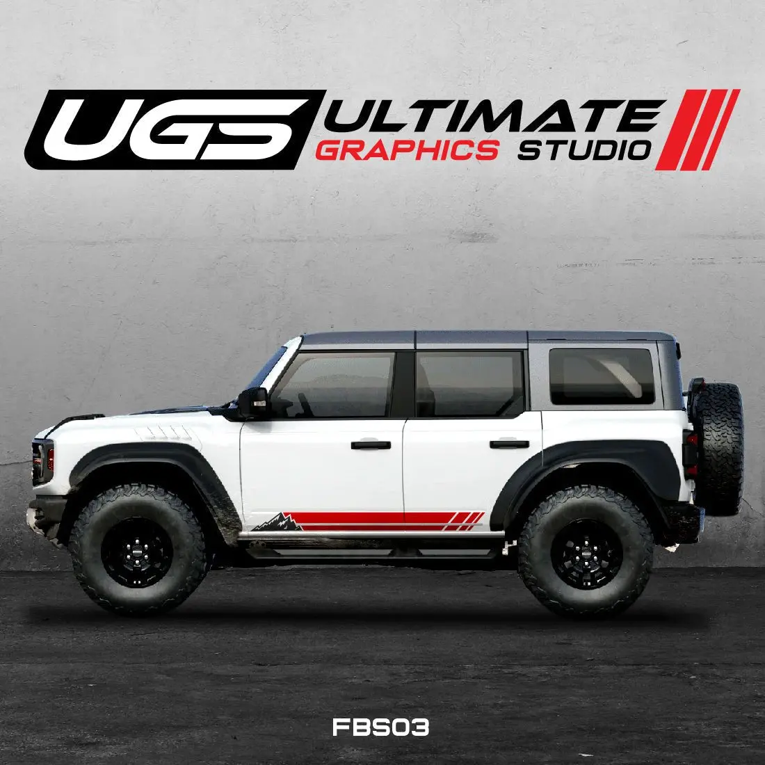 Ford Bronco Graphics 2 Color Mountain Graphics 1