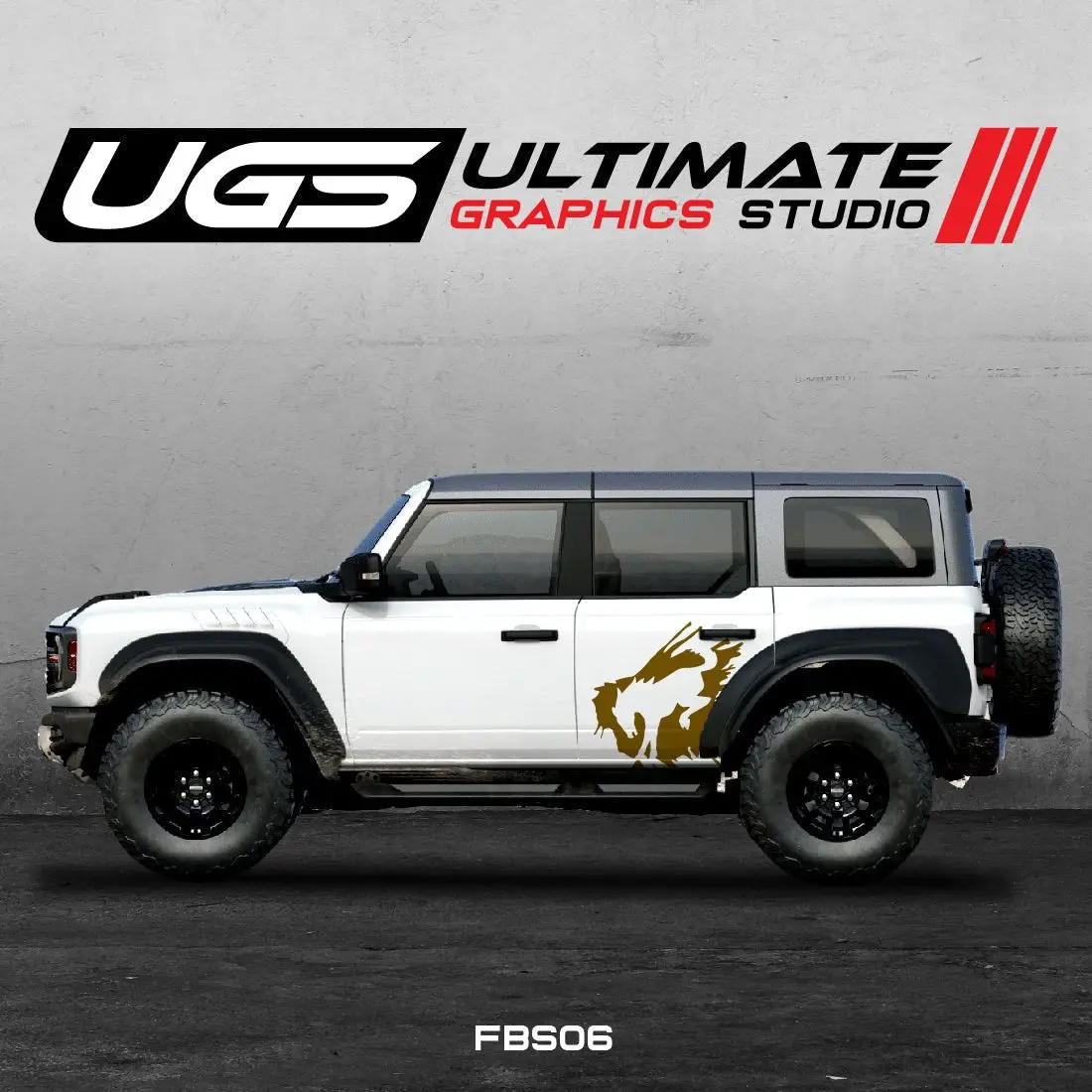 Ford Bronco Logo Side 1 Color Graphics 1