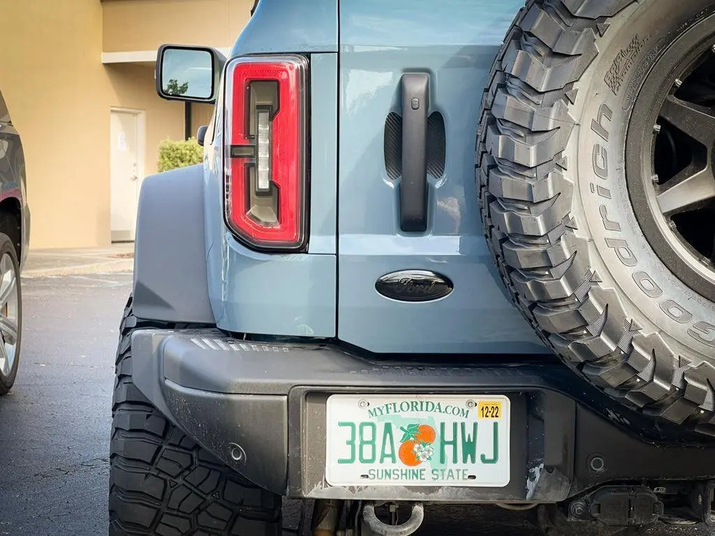 Ford Bronco Rear Oval Emblem Overlay (Tint Or Solid) - 2021-2026 Bronco / Bronco Sport 1