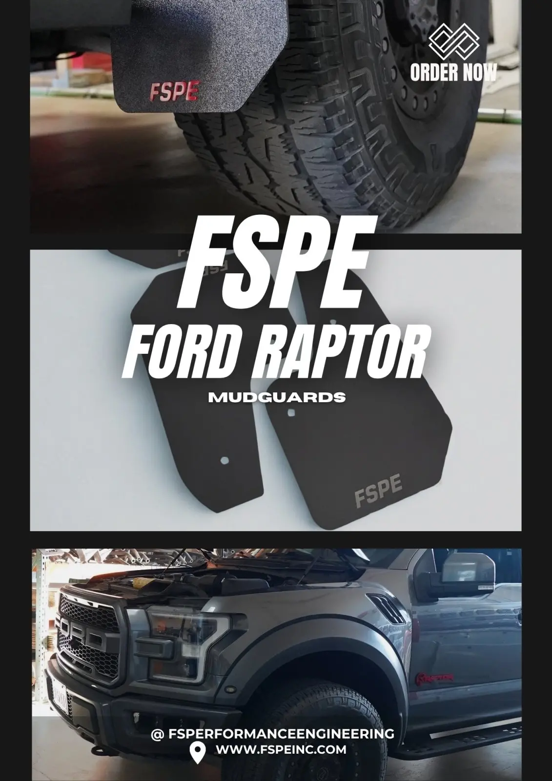 Ford F150 Raptor (2017-2020) Mudguards (Set Of 4) 1