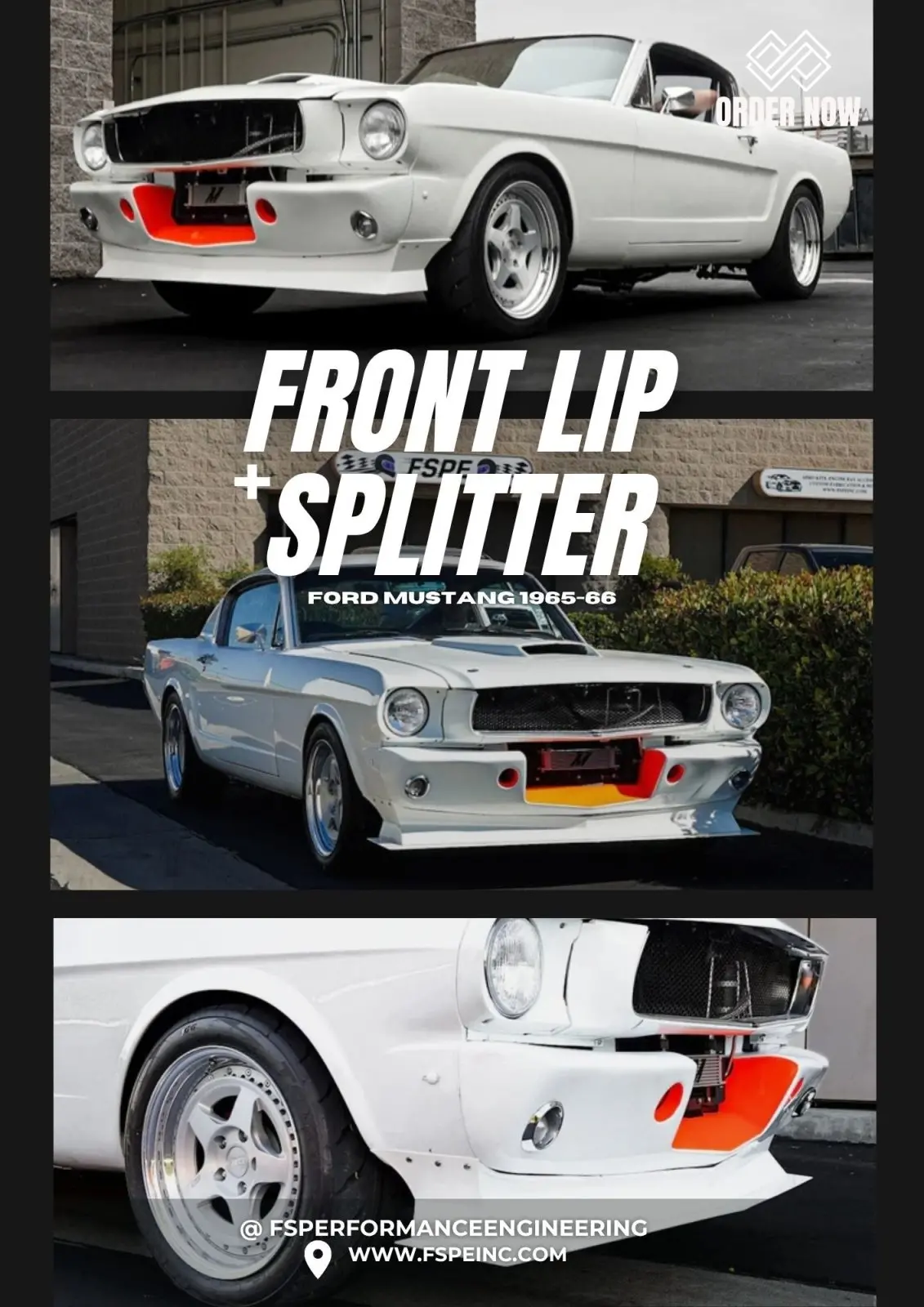 Ford Mustang (1965-1966) Front Lip & Splitter (For Gt350 Apron) 1
