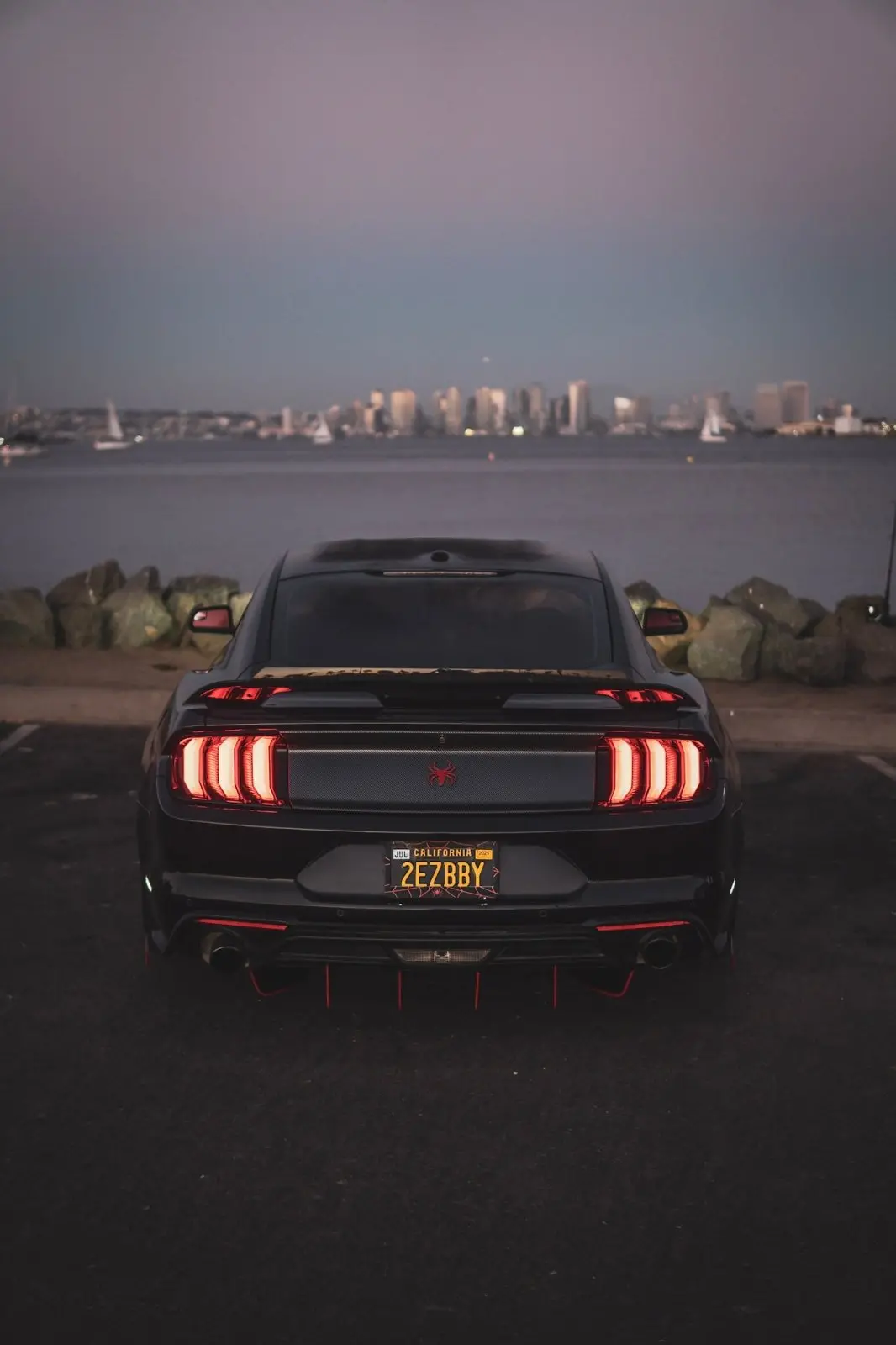 Ford Mustang (2018-2023) Ecoboost Athena Rear Diffuser & Spats 1