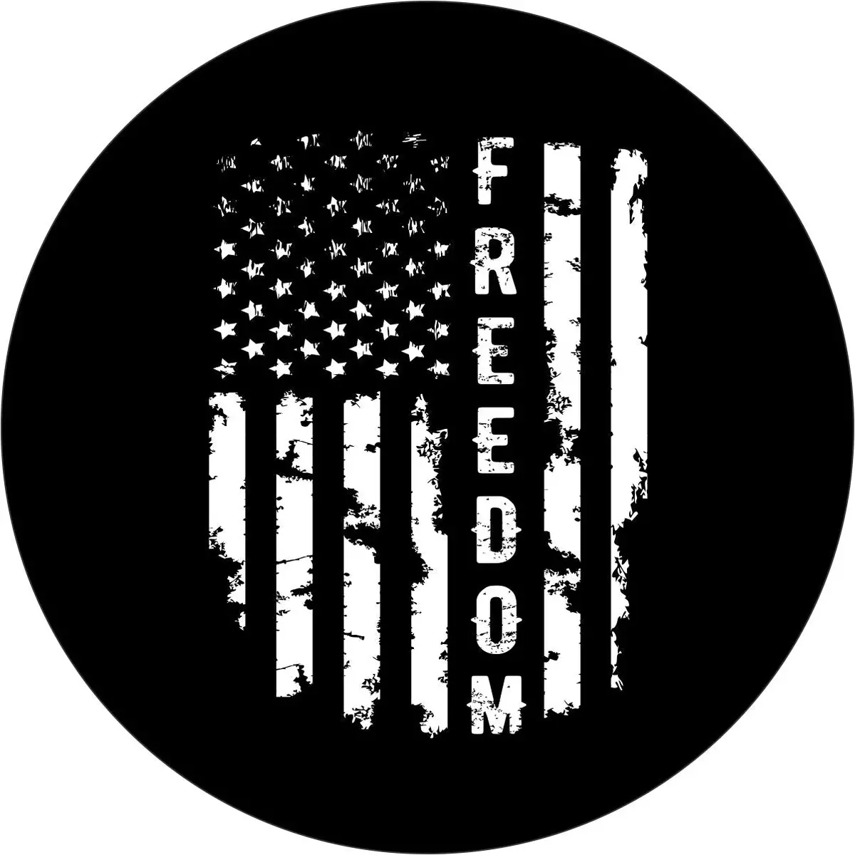 Freedom - American Flag Spare Tire Cover For Jeep, Bronco, Rv, Camper, & More 1