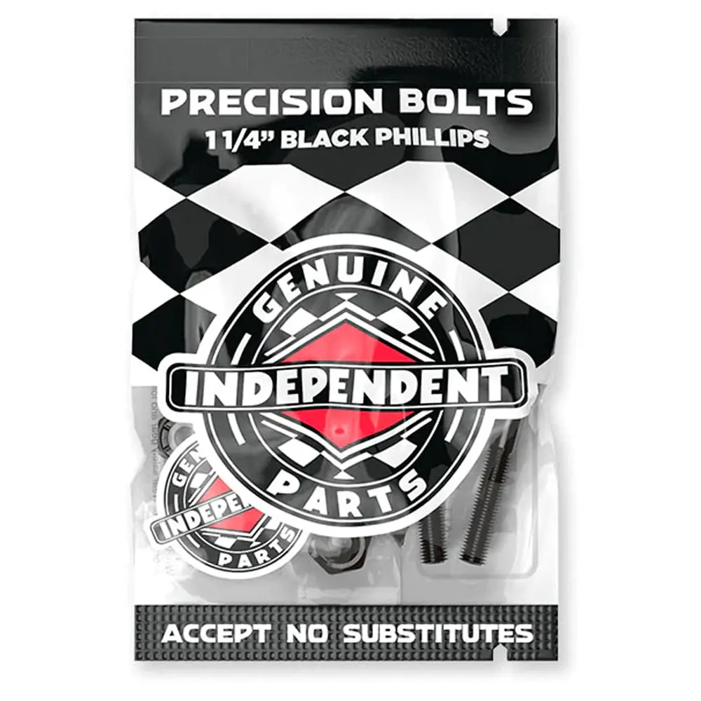 Independent Genuine Parts Phillips Hardware - Black - 1.25" 1