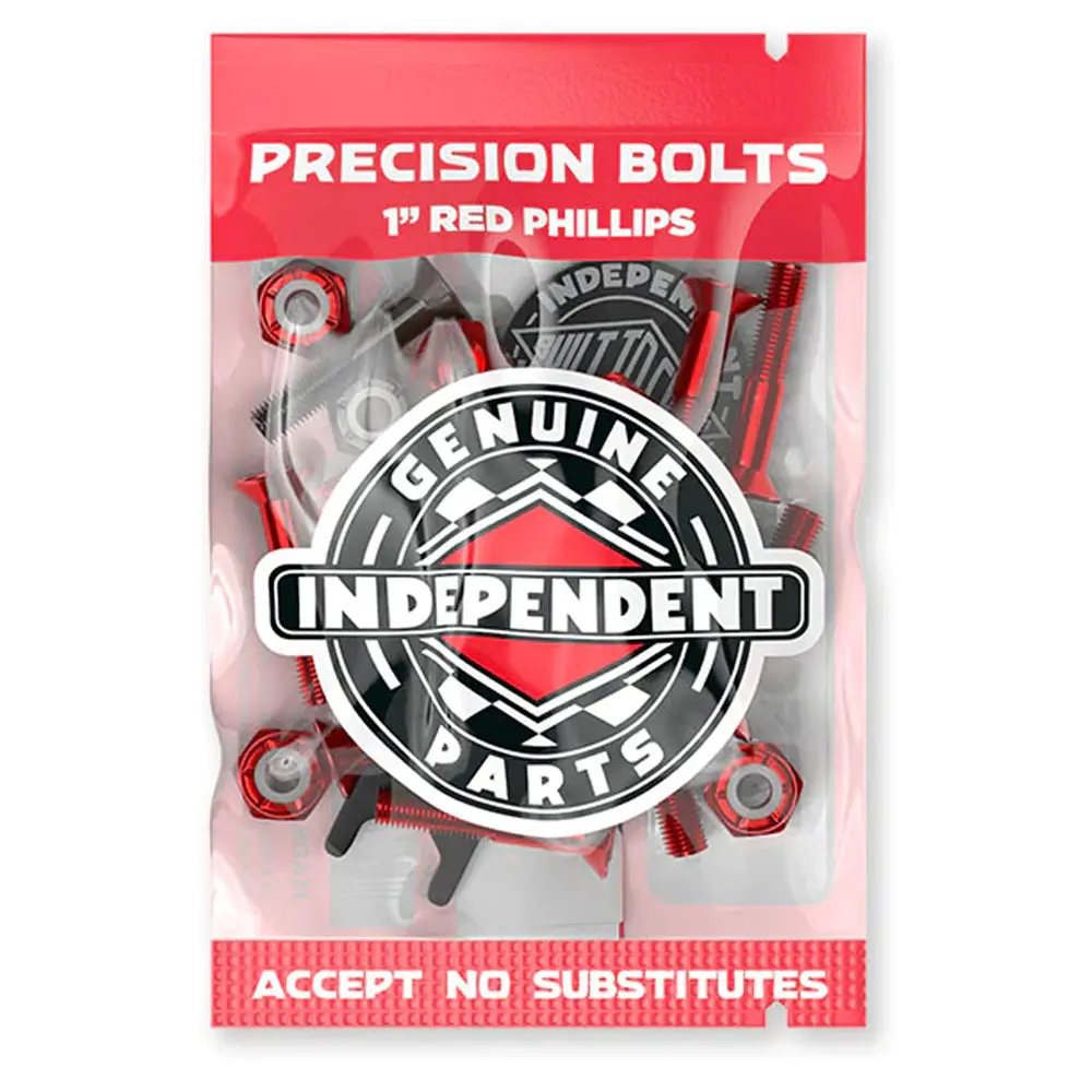 Independent Genuine Parts Phillips W/Tool Hardware - Red/Black - 1" 1