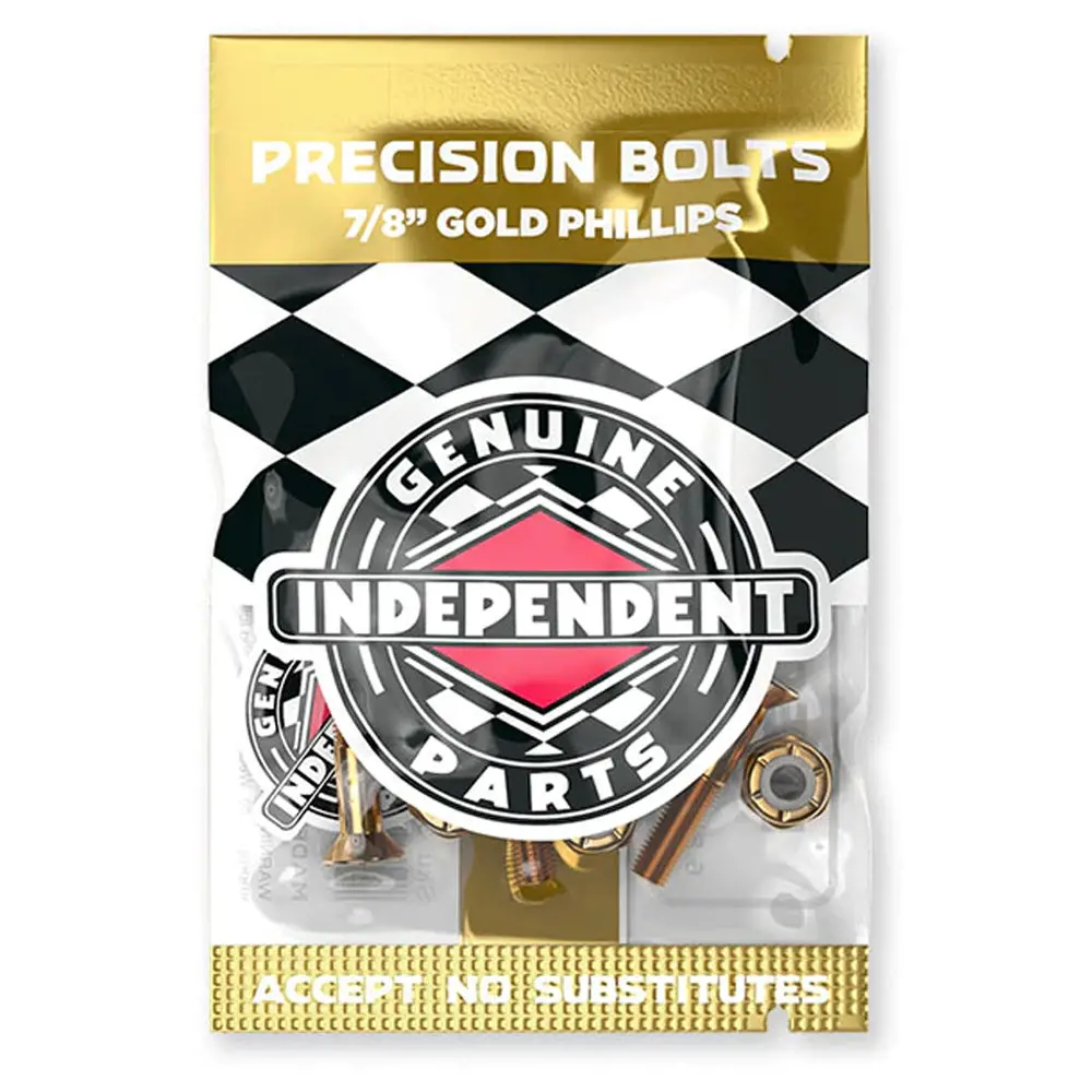 Independent Genuine Parts Phillips Hardware - Black/Gold - 7/8" 1