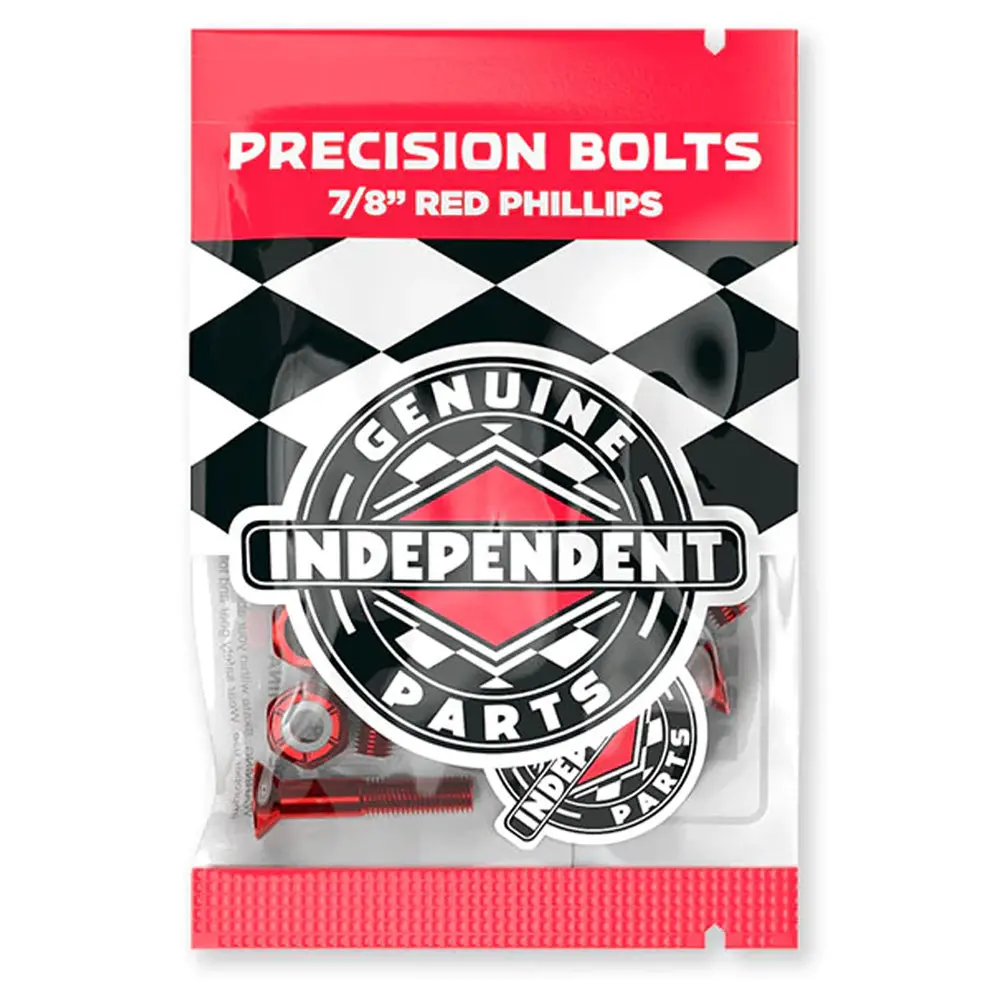 Independent Genuine Parts Phillips Hardware - Black/Red - 7/8" 1