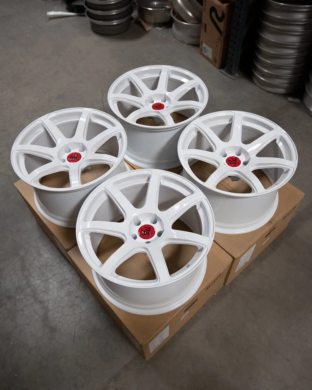 19-Inch GMR-06 Alloy Wheel — 5x114.3 Bolt Pattern, Gloss White Finish