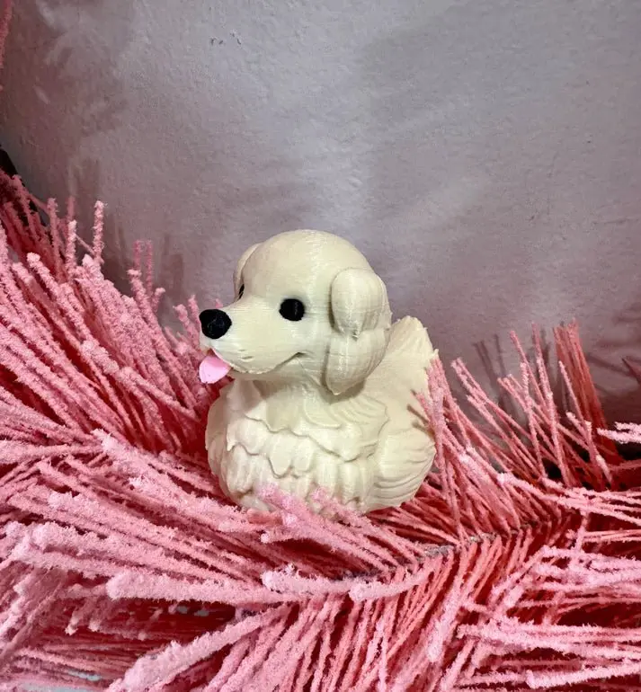 Golden Retriever Dog Duck 1