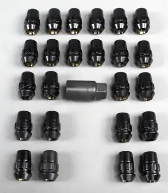 Gorilla 24 Black Locking Lug Nuts 2020-2024 Bronco 1