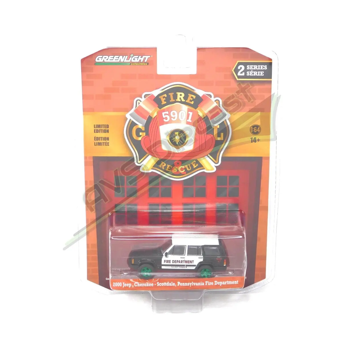 Green Machine Fire & Rescue 67020D 2000 Jeep Cherokee 1:64 Diecast 1