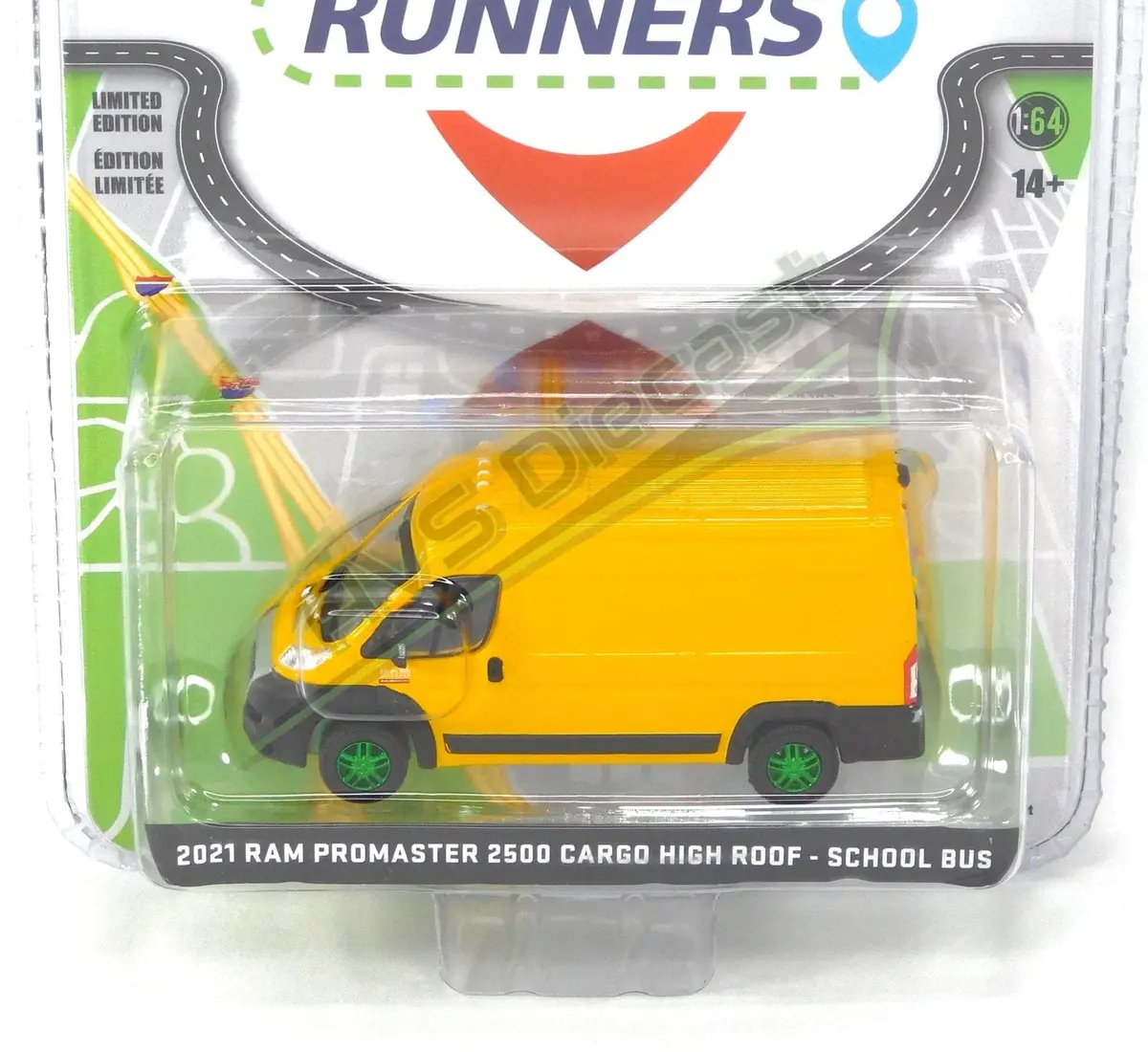 Green Machine Route Runners 53040-F 2021 Ram Promaster 2500 1:64 Diecast 2