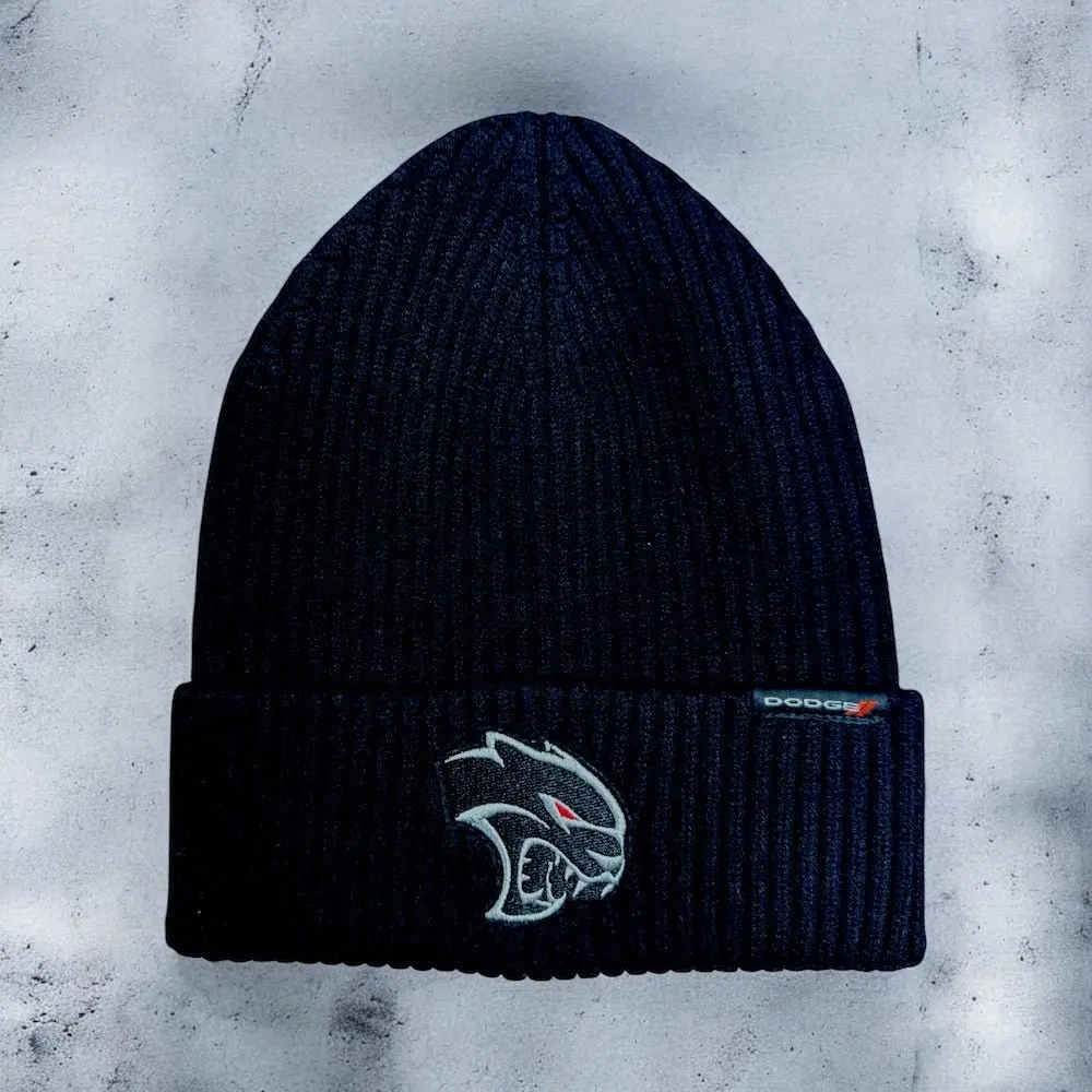 Hat - Dodge Hellcat Redeye Flip Knit Patch - Black 1
