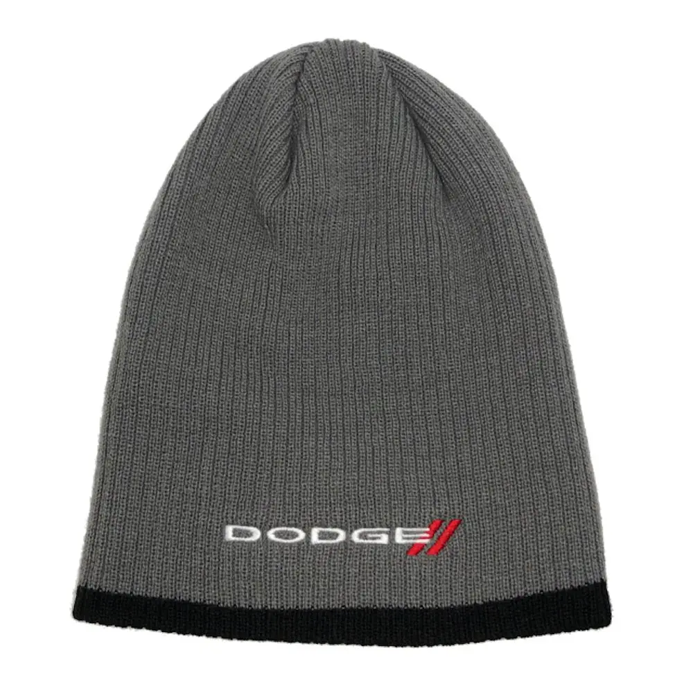 Hat - Dodge Knit Beanie - Black/Grey 1