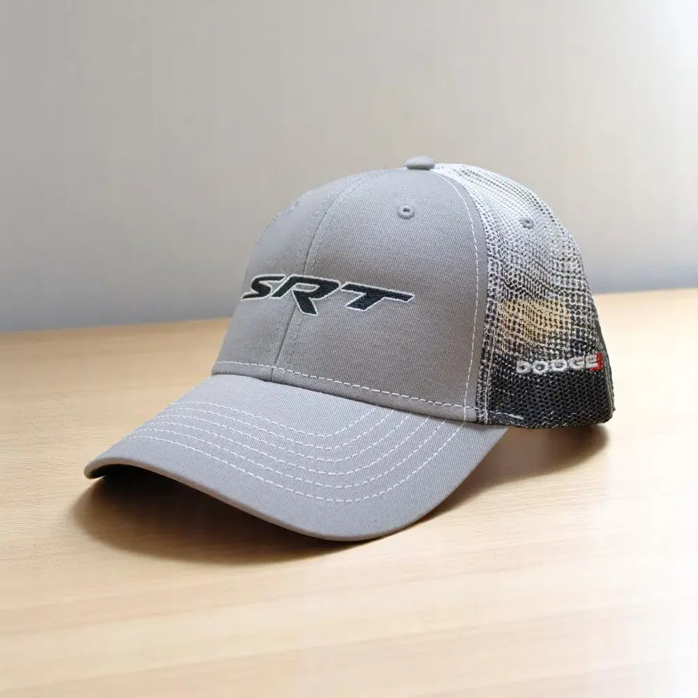 Hat - Dodge Srt Gravel Snapback Trucker - Black/Grey/White 1