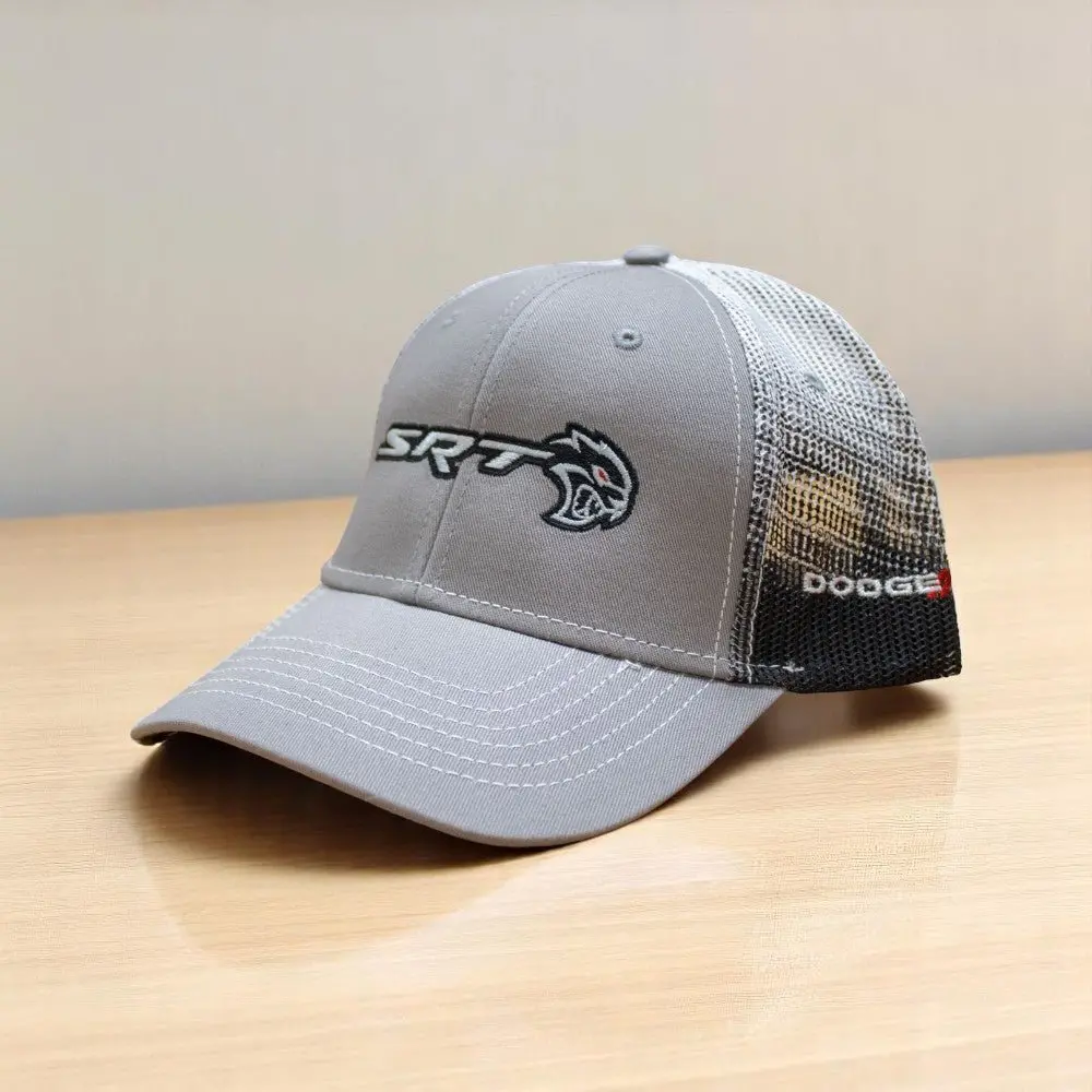 Hat - Dodge Srt Hellcat Redeye Gravel Snapback Trucker - Black/Grey/White 1