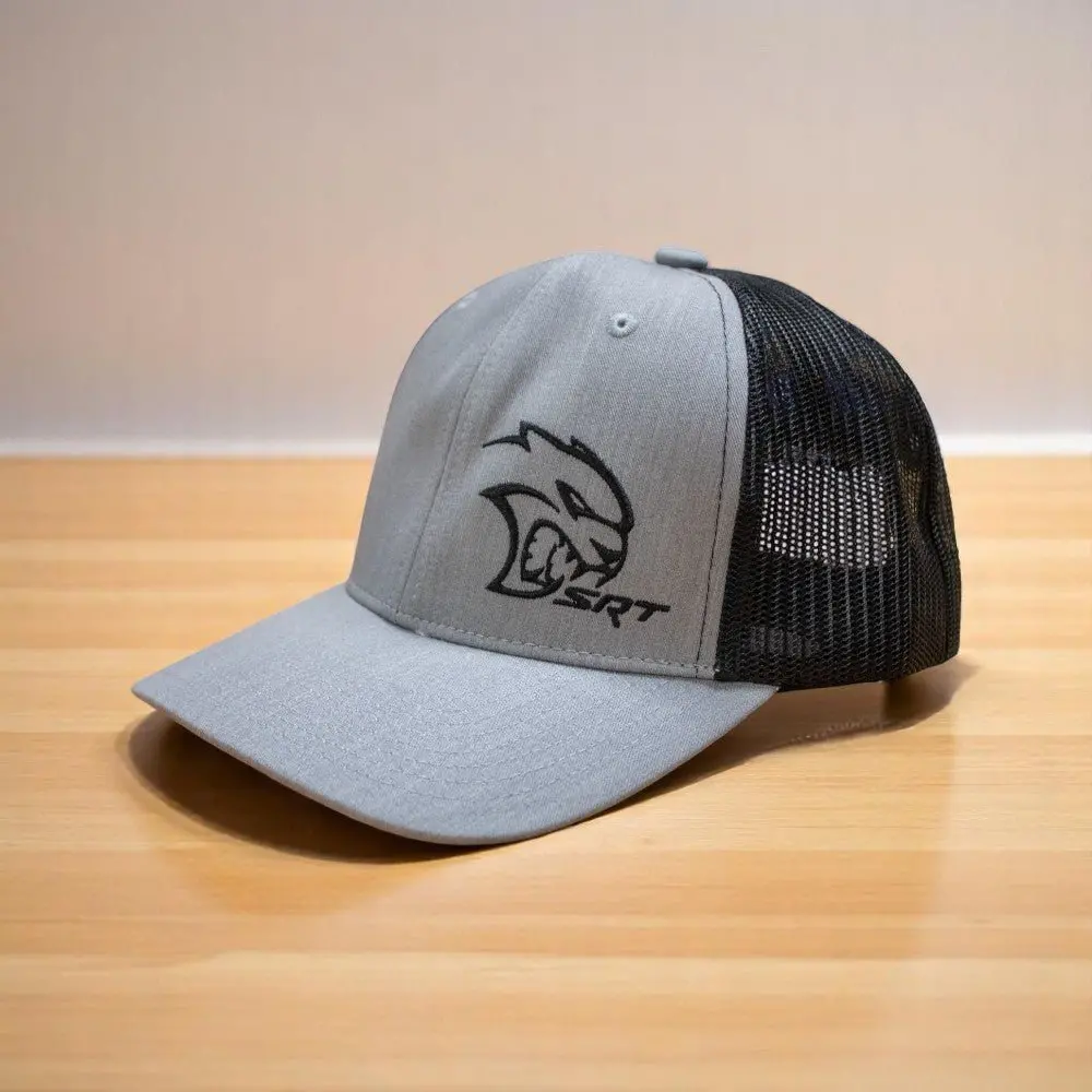 Hat - Dodge Srt Hellcat Snapback Trucker (Heather Grey/Black) 1