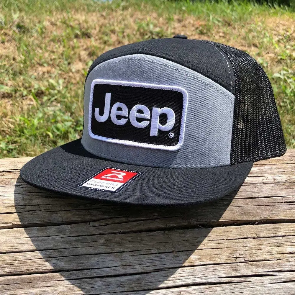 Hat - Jeep 7 Panel Flatbill Snapback Patch-Final Sale 1