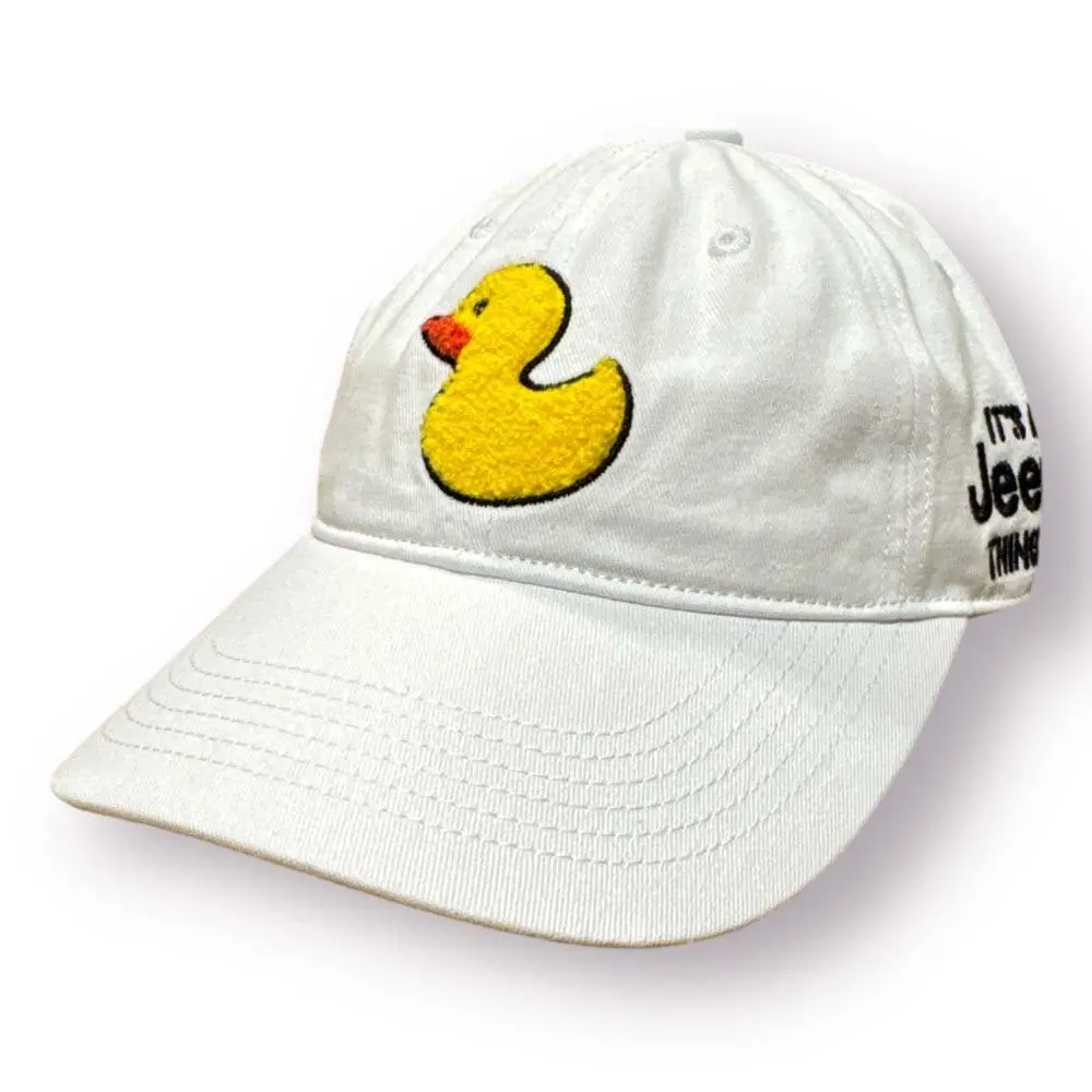 Hat - Jeep Chino Twill Ponytail With Chenille Duck Patch 1