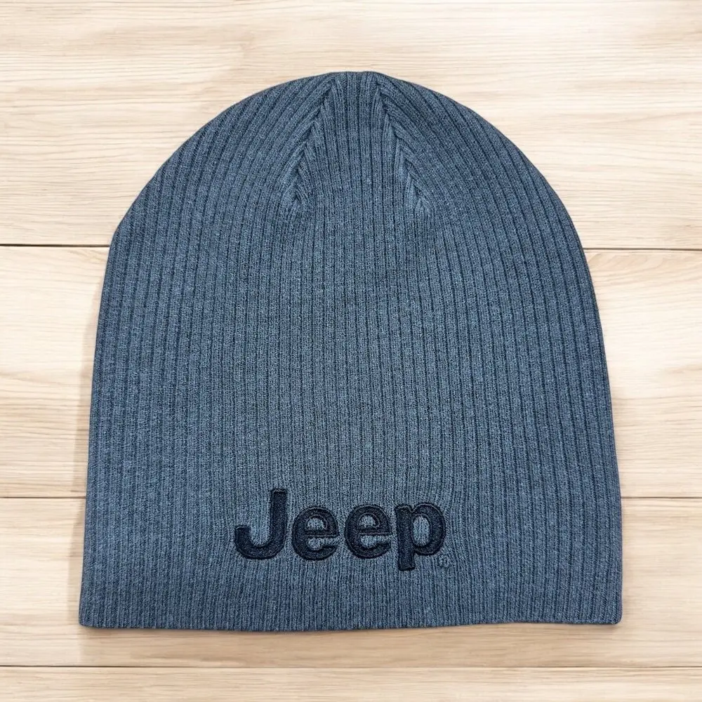 Hat - Jeep Knit Beanie- Charcoal 1