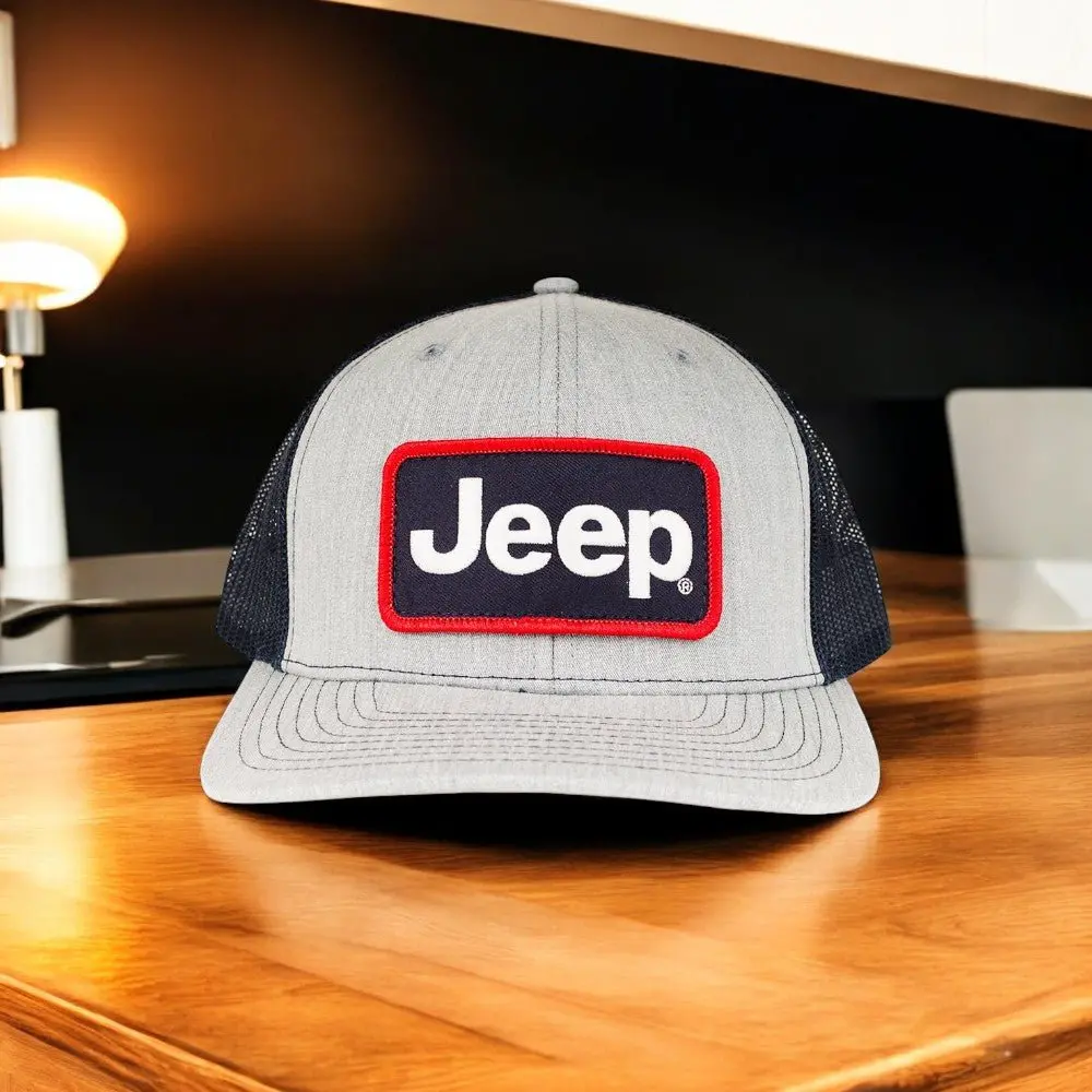 Hat - Jeep Patch Hat - Heather Grey/Navy 1