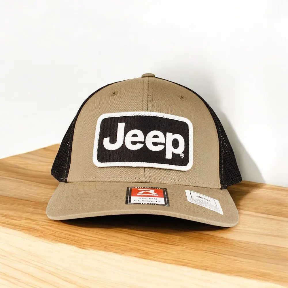 Hat - Jeep Richardson Olive/Black Patch Hat Flexfit 1