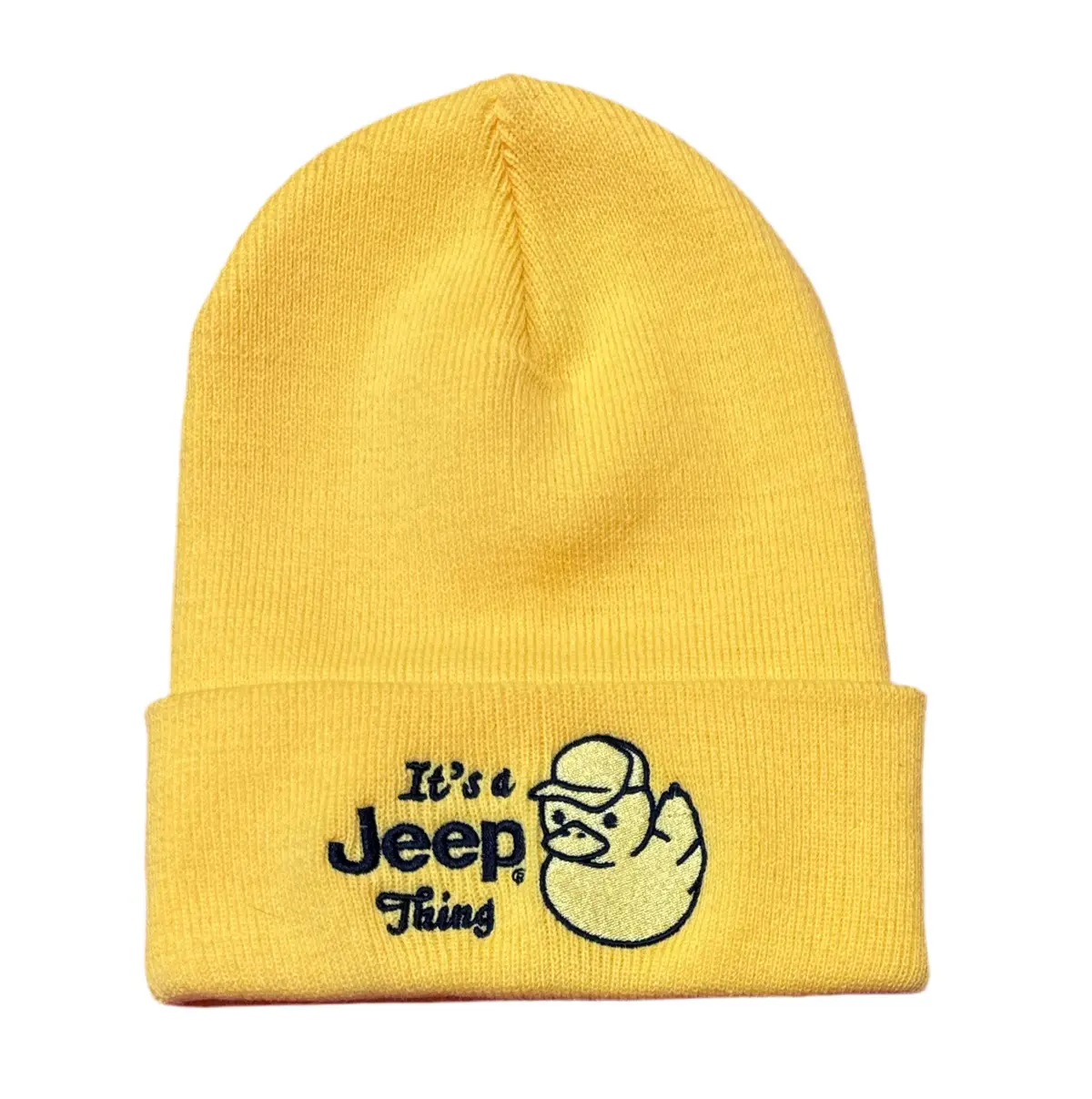 Hat - Jeep Thing Duck Flip Knit - Yellow 1